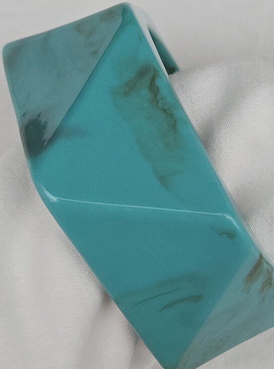 The Unbranded Brand Jewelry - Turquoise Resin Geometric Cuff Bracelet - Women Jewelry Bracelets